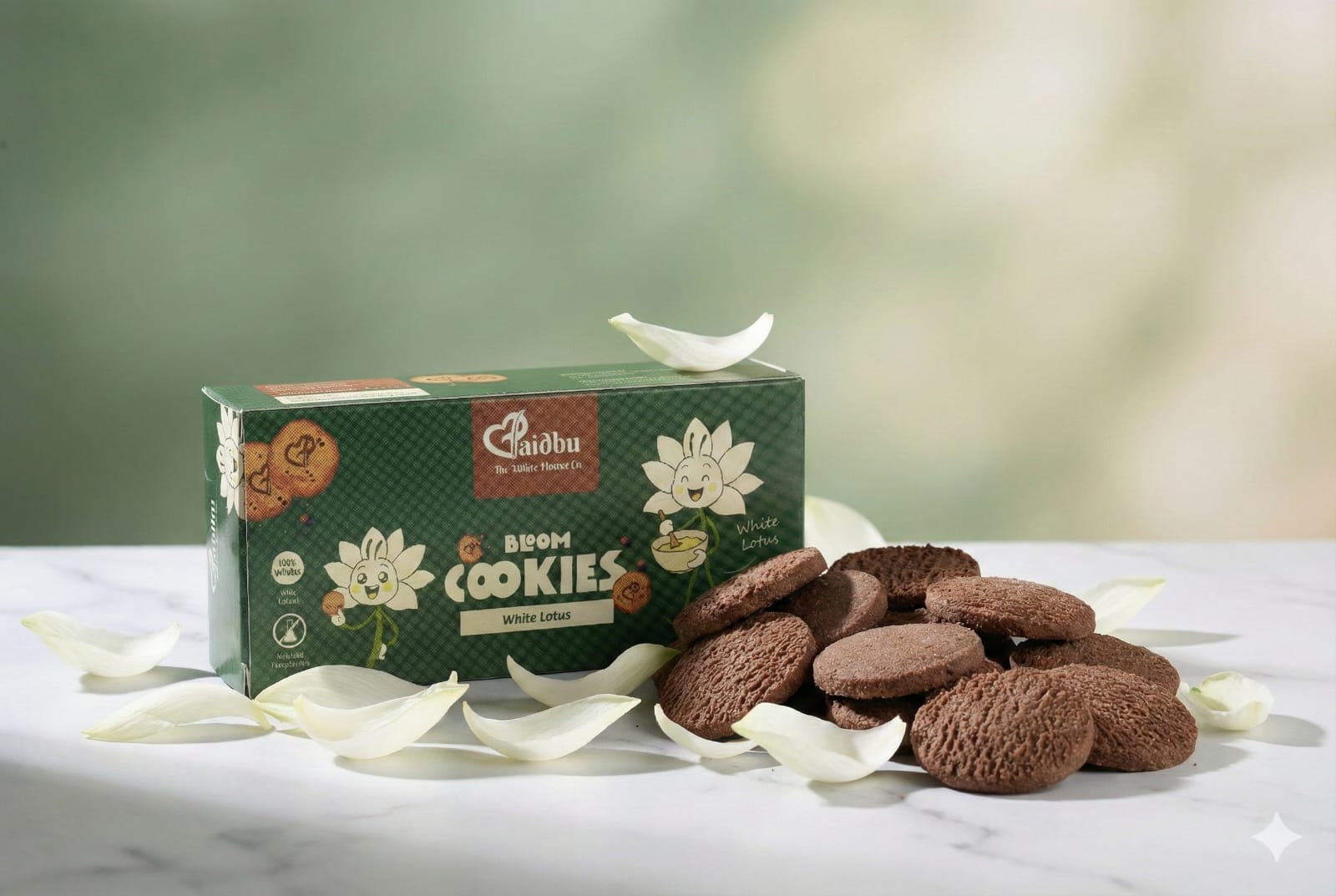 Bloom Cookies - White lotus